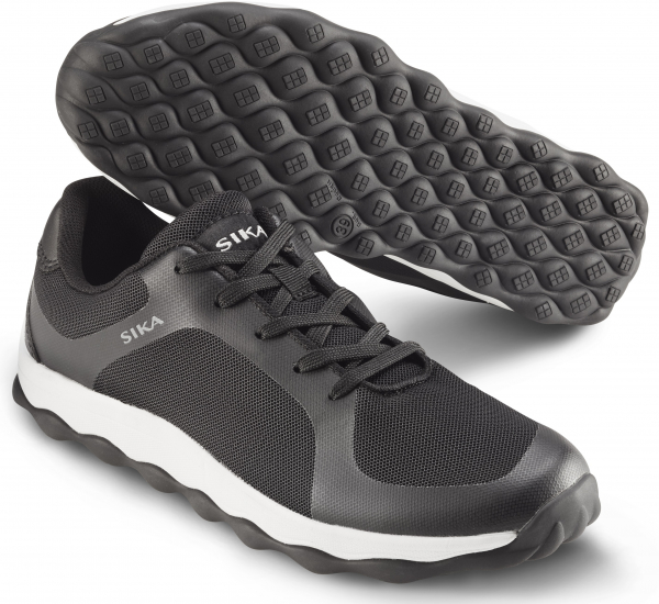 SIKA-Withe-Line, O1 Arbeits-Berufs-Schnür-Schuhe, Move, schwarz/weiß