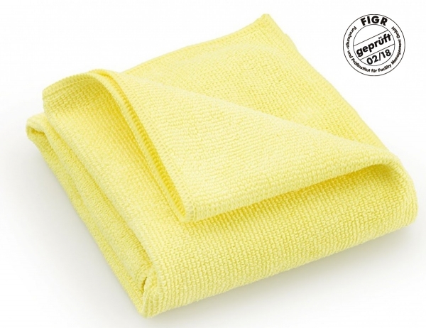 MEGA-CLEAN-Hygiene, Mikrofasertuch, Hochleistungstuch Platin, gelb