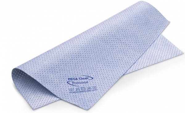 MEGA-CLEAN-Hygiene, Mikrofasertuch, Kunstledertuch, gelocht, das vegane MEGA Powertuch, blau