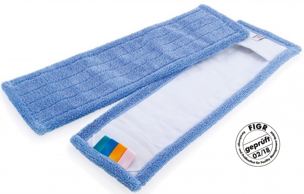 MEGA-CLEAN-Hygiene, Mikrofasermop, Blauer Sprinter, 50 cm