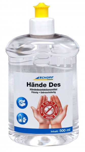 SCHOPF-Hygiene, Händedesinfektion HändeDes 500ml