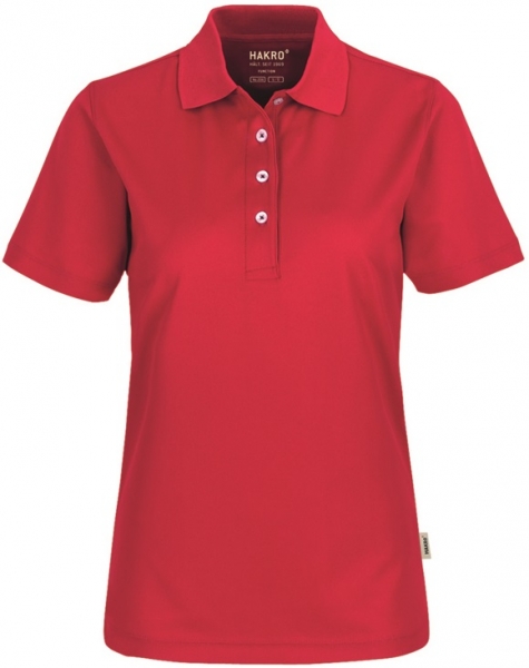 HAKRO-Jobwear, Damen-Poloshirt, Arbeitsshirt, Coolmax®, rot