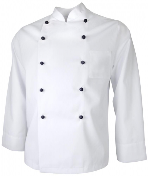 Teamdress-Jobwear-Service, Herren-Kochjacke mit Brusttasche, weiß