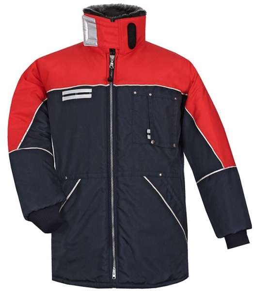 HB-Kälteschutz, Tempex-Kühlraum-Herrenjacke, 410 g/m², navy/rot