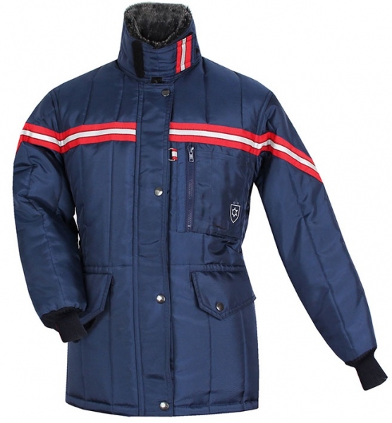 HB-Kälteschutz, Tempex-Kommissionierer-Damenjacke, 415 g/m², navy/rot