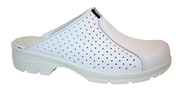 SANITA-Withe-Line, Arbeits-Sicherheits-Clogs, San Duty, mit Lochung, offen, O1, weiß