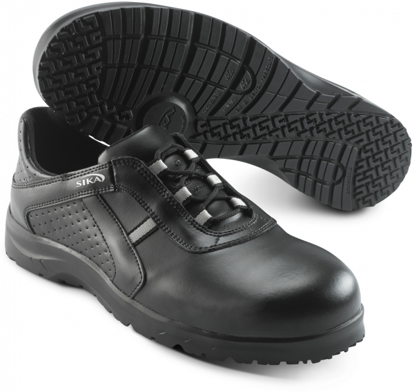 SIKA-Footwear, O1-Arbeits-Berufs-Schuhe, Schnürhalbschuhe, FUSION, schwarz