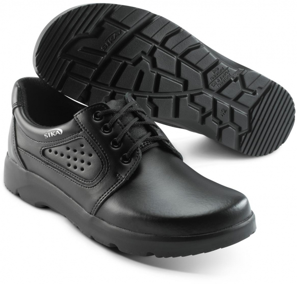 SIKA-Footwear, S1-Sicherheits-Arbeits-Berufs-Schnür-Halbschuhe, OPTIMAX, schwarz