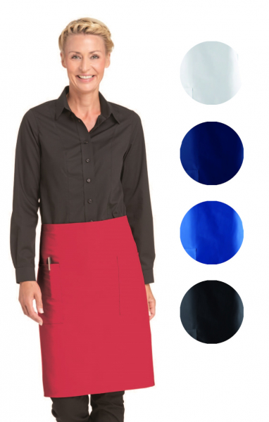 LEIBER-Jobwear, Vorbinder, Gastro-Arbeits-Berufs-Schürze, schwarz