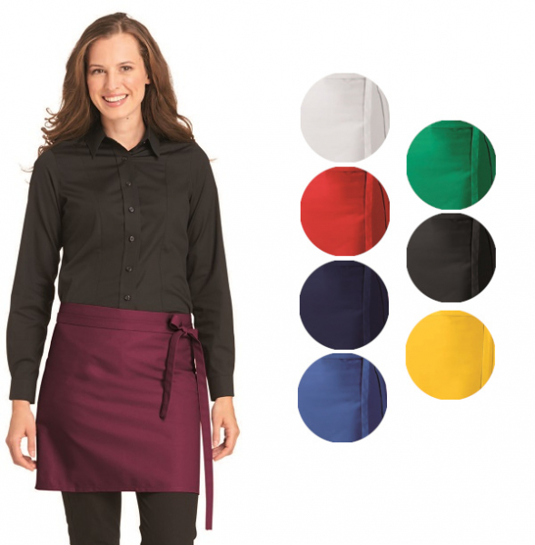 LEIBER-Jobwear, Bistroschürze, Arbeits-Berufs-Schürze, Vorbinder, de Luxe, ca. 80x125 cm, gärtnergrün