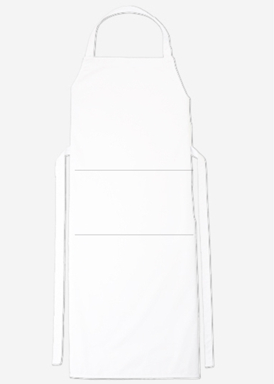 CG Workwear Bib Apron Verona Classic Bag 90 x 75 cm 90 x 75 cm White