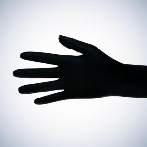Ampri-Hygiene, Einweg-Latex-Einmal-Untersuchungs-Handschuhe, STYLE LATEX BLACK, puderfrei, schwarz, Pkg  100 Stck, VE = 1 Pkg.