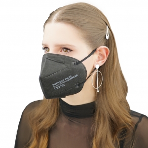 UNIVERSAL-Hygiene, PSA-FFP2-Maske, Einwegmaske, Atemschutz, Mundschutz, schwarz, VE = 10 Stck